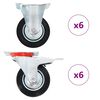 vidaXL 12 pcs Casters 100 mm