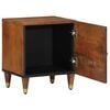 vidaXL Bedside Cabinet with Door 2 pcs Honey Brown 40 x 33 x 46 cm