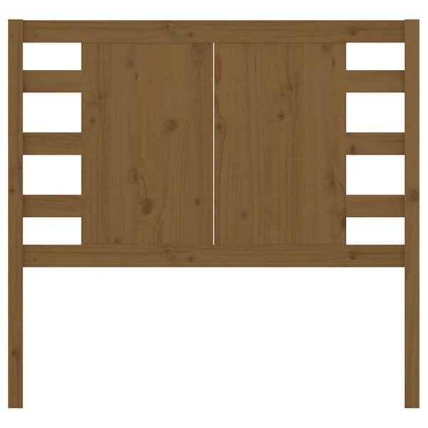vidaXL Headboard Honey Brown 81x4x100 cm Solid Wood Pine