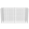 vidaXL Gabion Raised Bed Galvanised Steel 180x50x100 cm