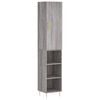 vidaXL Highboard Grey Sonoma 34,5x34x180 cm Engineered Wood