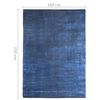vidaXL Rug Washable Foldable Navy 160x230 cm Polyester