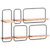 vidaXL Wall Shelves 5 pcs Solid Wood Acacia