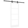 vidaXL Sliding Door ORKDAL White and Black 83 x 211 cm