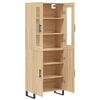 vidaXL Highboard Sonoma Oak 69.5x34x180 cm Engineered Wood