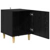 vidaXL Bedside Cabinet Black Oak 40 x 40 x 50 cm Engineered Wood