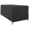 vidaXL Loungers Cover Plain Black 100 x 205 x 70 cm Fabric