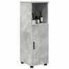 vidaXL Bathroom Cabinet with Storage Concrete Grey 30 x 35 x 95 cm