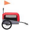 vidaXL 2-in-1 Pet Bike Trailer & Jogging Stroller Red and Grey
