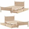 vidaXL Bed Frame without Mattress 90x190 cm Single Solid Wood Pine