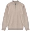vidaXL Men's Zip Pullover Sweater Beige M