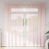 vidaXL Voile Curtains with Rod Pockets 2 pcs Light Pink
