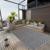 vidaXL Outdoor Rug ARAKIL Black 140x200 cm PP