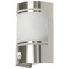 Smartwares Outdoor Wall Light with Motion Sensor 14x20x10,5 cm Silver
