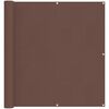 vidaXL Balcony Screen Brown 110 x 500 cm Oxford Fabric