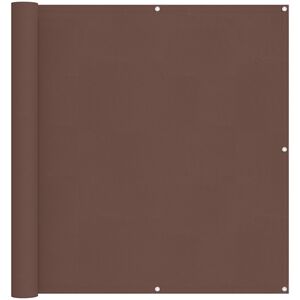vidaXL Balcony Screen Brown 110 x 500 cm Oxford Fabric