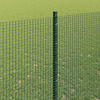vidaXL Fence with Post Green 1.6 x 25 m Steel and PVC