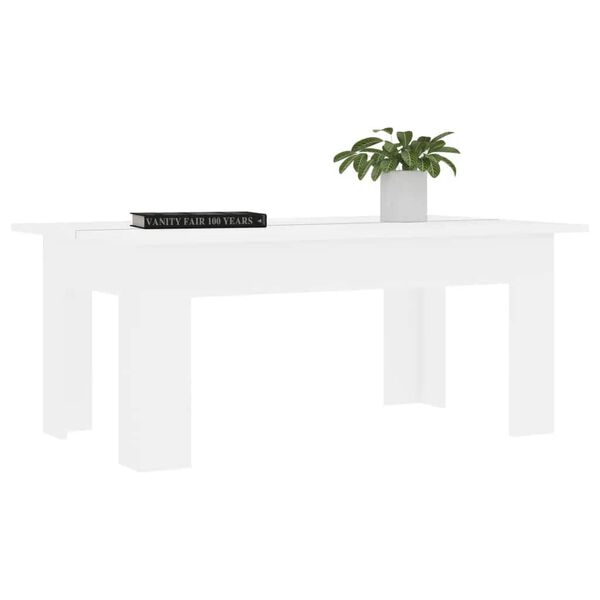 vidaXL Coffee Table White 100x60x42 cm Engineered Wood