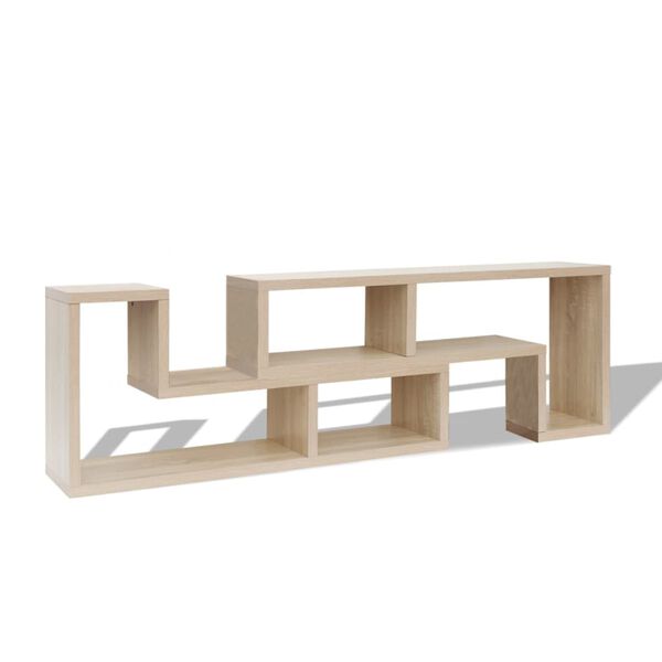 vidaXL TV Cabinet Double L-Shaped Oak