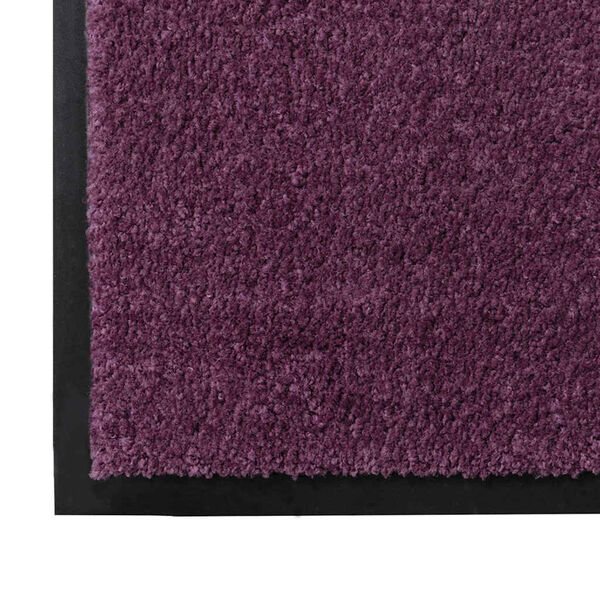 vidaXL Door Mat Bordeaux 120 x 80 x 1.2 cm Teddy Fabric