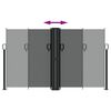 vidaXL Retractable Side Awning Anthracite 140x1000 cm