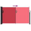 vidaXL Retractable Side Awning Red 120x600 cm