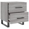 vidaXL Bedside Cabinets 2 pcs Grey Sonoma 40x35x47.5 cm Engineered Wood