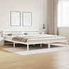 vidaXL Bed Frame White 215.5 x 205.5 x 69.5 cm Solid Pine Wood