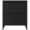 vidaXL Sideboards 3 pcs Black 60x35x70 cm Engineered Wood