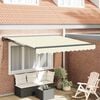 vidaXL Retractable Awning Cream 300 x 250 cm Aluminium and Fabric