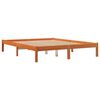 vidaXL Bed Frame without Mattress Wax Brown 150x200 cm King Size Solid Wood Pine