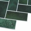 vidaXL Herringbone Tile 10 pcs Dark Green 30 x 30 cm