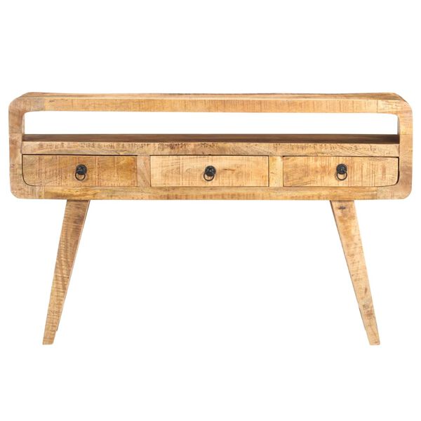 vidaXL Sideboard 120x30x75 cm Rough Mango Wood