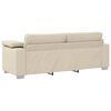 vidaXL Sofa 2 pcs Beige Linen