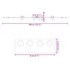 vidaXL Sliding Door Hardware Kit 400 cm Steel Black