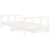 vidaXL Kids Bed Frame with Drawers White 90x190 cm Solid Wood Pine