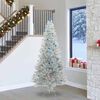 vidaXL Christmas Tree with 300 LEDs with Stand Silver 240 cm PET