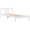 vidaXL Bed Frame without Mattress White 90x200 cm Solid Wood Pine