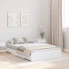 vidaXL Storage Bed Frame White 120 x 200 cm Engineered Wood