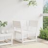 vidaXL Garden Chair White Solid Wood Pine
