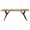 vidaXL Dining Table 200x90x76 cm Solid Reclaimed Wood