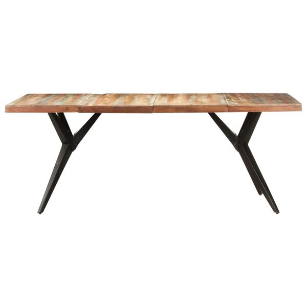 vidaXL Dining Table 200x90x76 cm Solid Reclaimed Wood