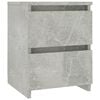 vidaXL Bedside Cabinet Concrete Grey 30x30x40 cm Engineered Wood