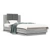 vidaXL Bed Frame without Mattress Grey Sonoma 100x200 cm