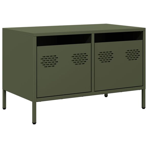 vidaXL TV Cabinet Olive Green 68x39x43.5 cm Cold-rolled Steel