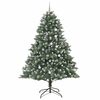 vidaXL Artificial Christmas Tree with 300 LEDs with Stand Green 240 cm