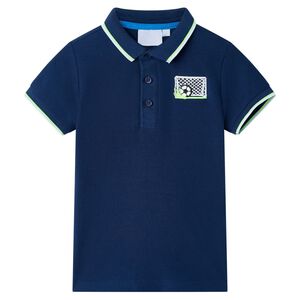 vidaXL Kids' Polo Shirt Navy 116