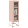 vidaXL Highboard Pink 36x39x123 cm Cold-rolled Steel