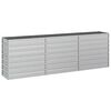 vidaXL Garden Raised Bed | Silver | Galvanized Steel | 240x40x77 cm