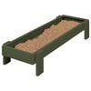 vidaXL Chicken Feeding Trough Olive Green 80 x 28 x 13.5 cm